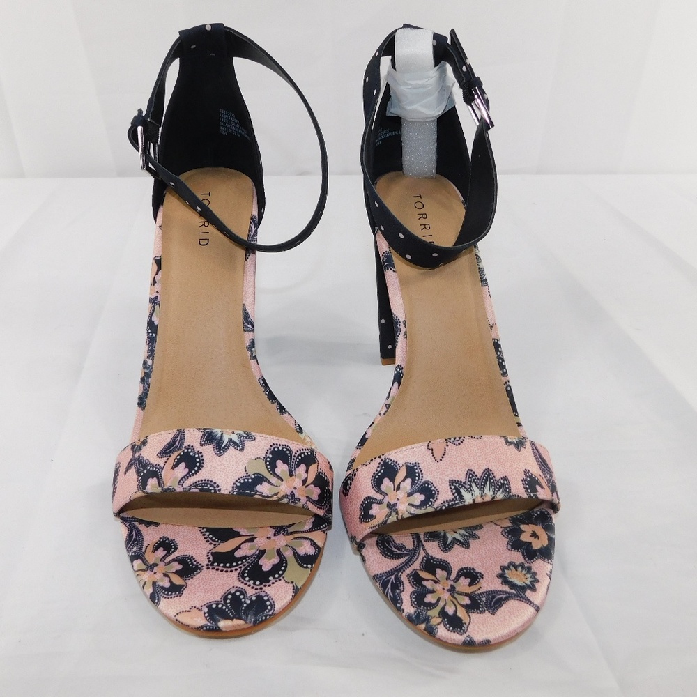Torrid Navy Pink Block Heels SIze 12W